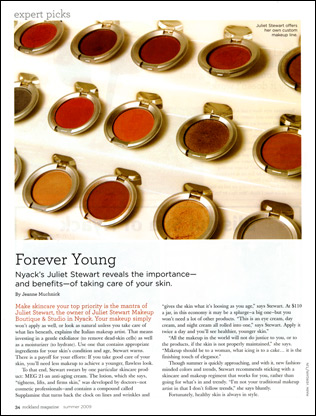 Rockland Magazine, Sum.2009, Expert Picks, 'Forever Young'.